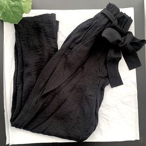 A new day paper bag waist trouser pants with belt.